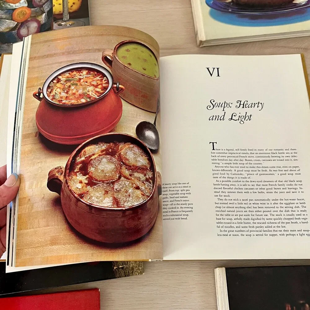 Vintage 70s Time-Life Books Foods of the World Set of 6 and 1 recipe booklet